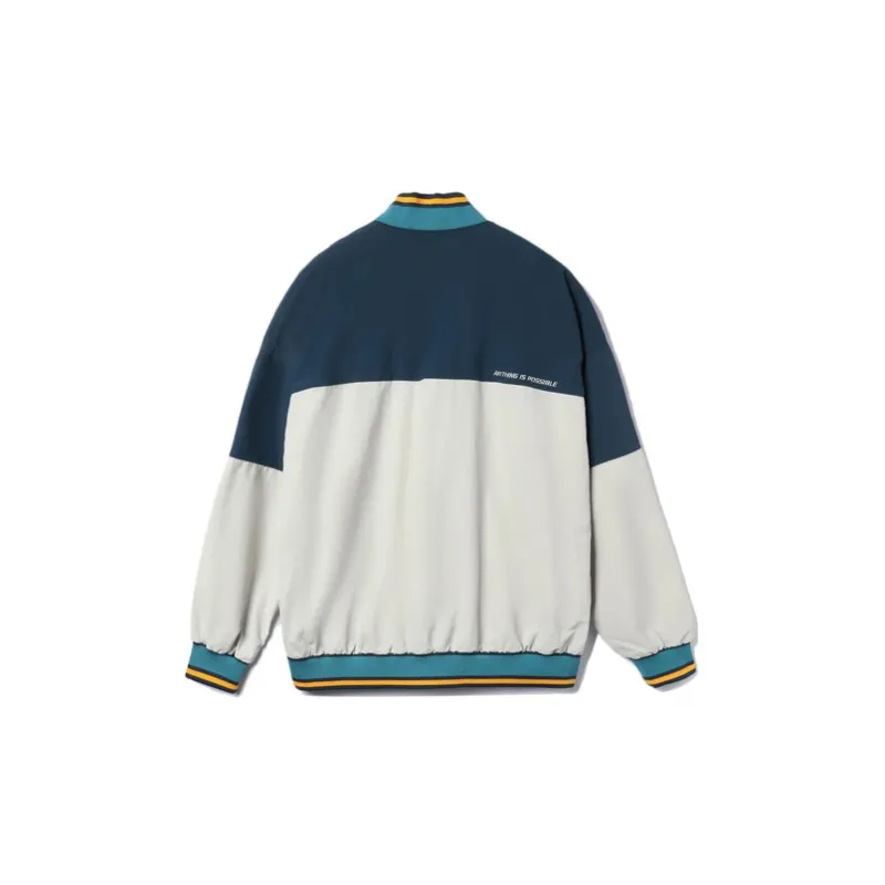 LiNing Sports Trend Series Jacket Fall Unisex Deep Water Duck Blue Antarctic Gray Multicolor-1