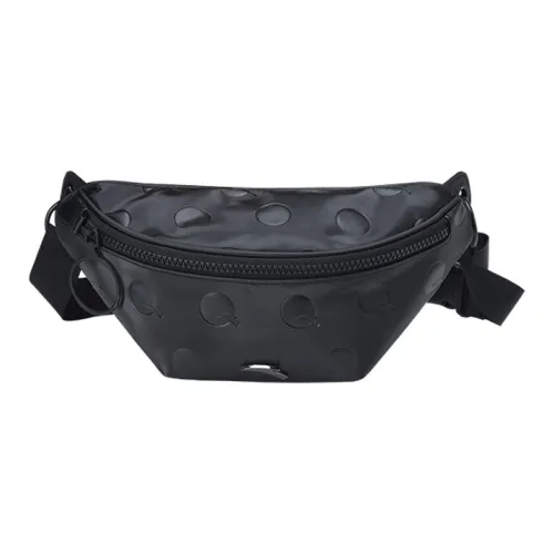 Anta PU Cell Phone Pouch Crossbody Bag Fanny Pack Women's Black