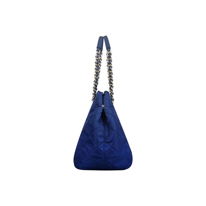 PRADA Fabric Tote Bag Shopping Bag Crossbody One Shoulder Handbags Women's Royal Blue-1