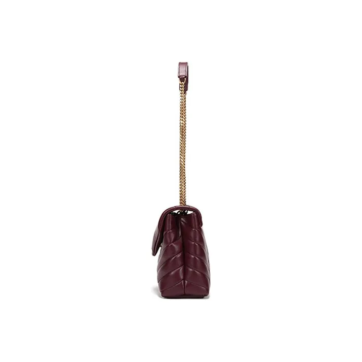 SAINT LAURENT Loulou Chained Small Shoulder Bag-2
