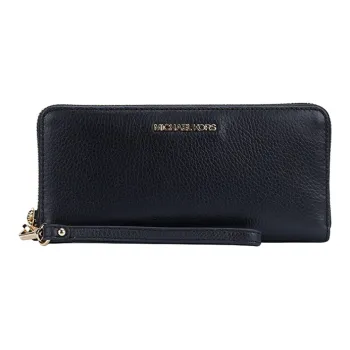 MICHAEL KORS Mercer Cow Leather Clutch Wallet Regular Women's Black