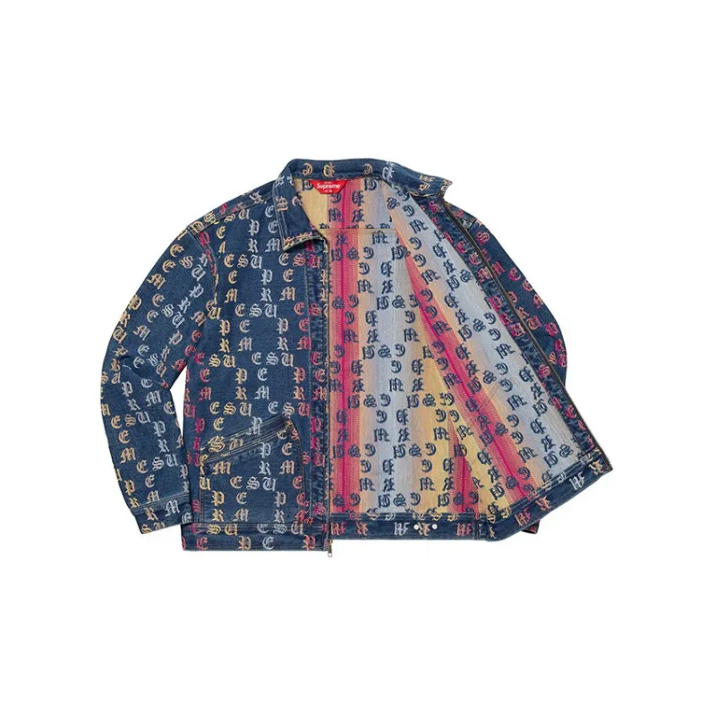 Supreme Gradient Jacquard Denim Work Jacket-8