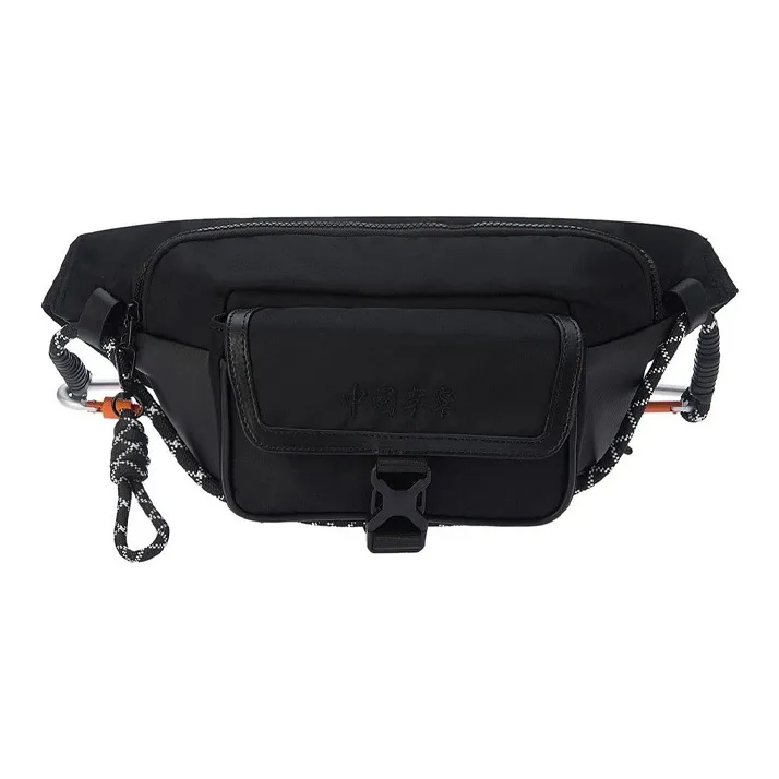 LiNing Polyester Sling Bag Fanny Pack Regular Unisex Black-0