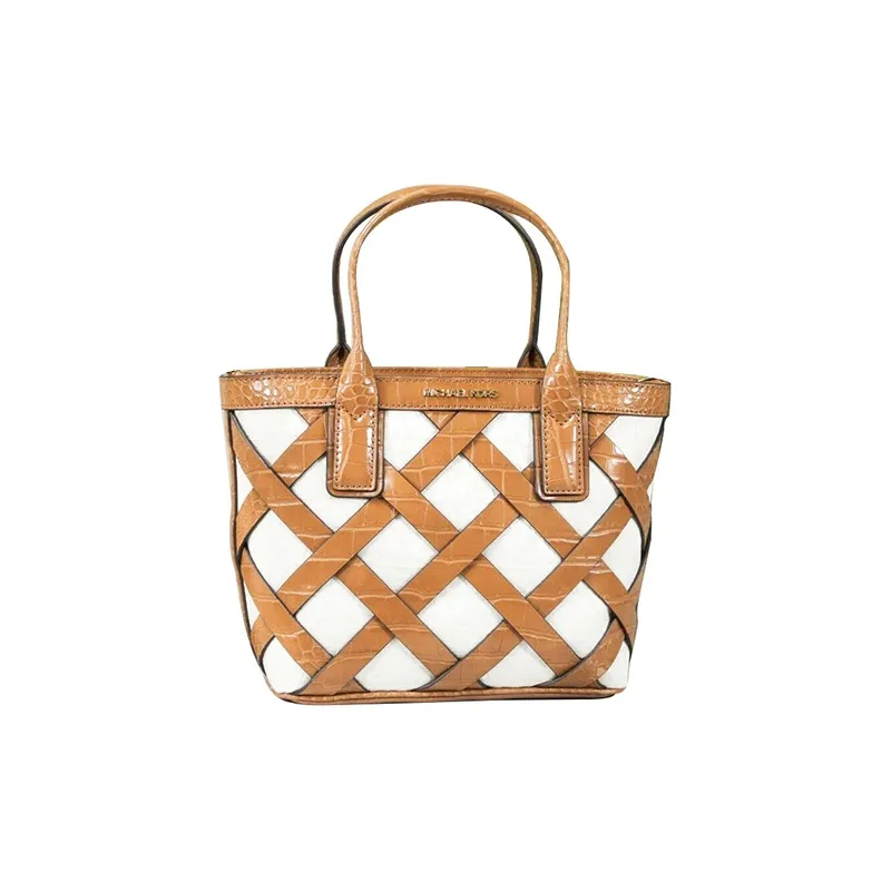 MICHAEL KORS Sienna Leather Tote Bag Shopping Bag Shoulder Bags Handbags Small Size Women's Brown-0