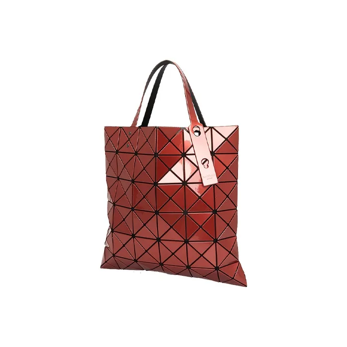 ISSEY MIYAKE PVC Tote Bag, Shopping Bag, Handbag, Shoulder Bag Regular Women's Orange Red-1
