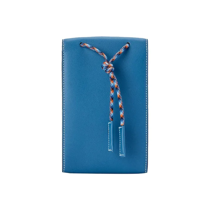 LOEWE Calfskin Cell Phone Pouch Men's Blue-2