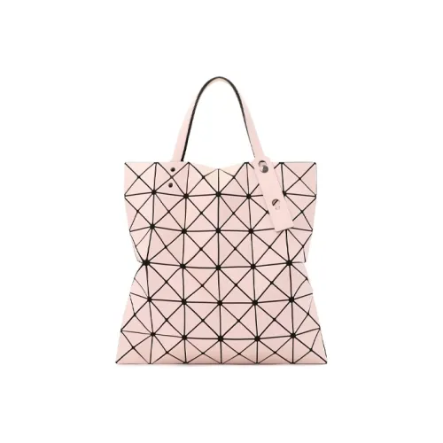 ISSEY MIYAKE Female LUCENT Matte Frosted Tote Bag PVC Handbag Six-Compartment Wmns CherryPink