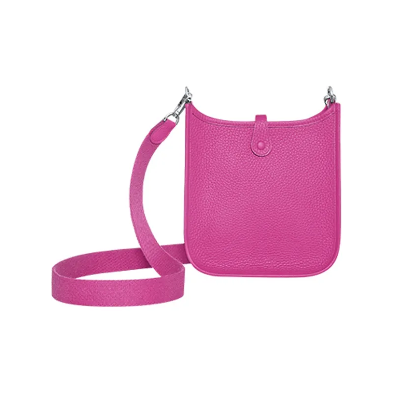 HERMES Evelyne Amazon Cow Leather Crossbody Bag Shoulder Bag 16 Women's Mulan Pink-2