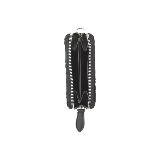 Burberry Cow Leather Clutch Coin Purse Card Holder Men's Black-3