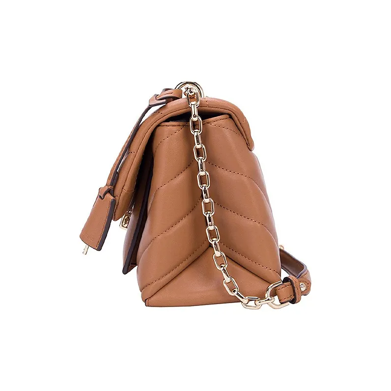 MICHAEL KORS Cece Leather Shoulder Bag, Crossbody Bag Medium Size Women's Brown-1