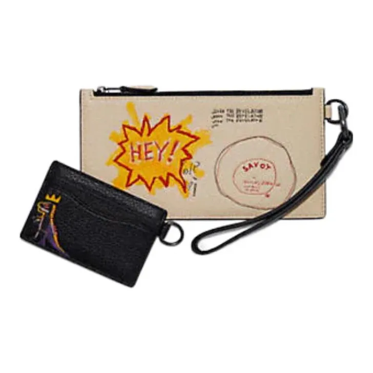 Jean michel Basquiat X COACH Pouch Clutches-2