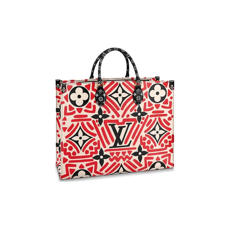 LOUIS VUITTON Crafty Onthego Gm Cream/Red-3