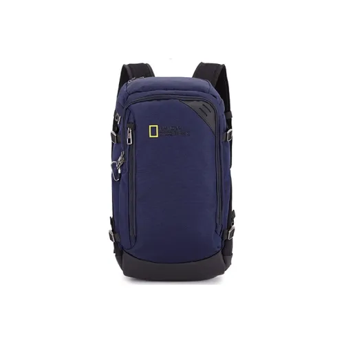 NATIONAL GEOGRAPHIC Nylon Fabric Backpack Unisex Black/Army Green/Marine Blue