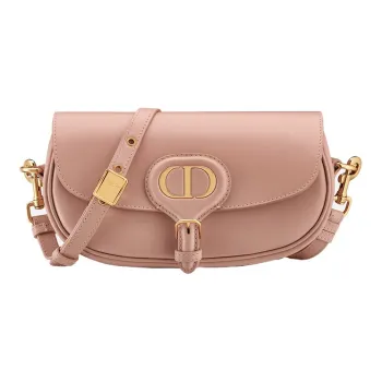 DIOR Bobby Smooth Cow Leather Crescent Bag, Handbag, Shoulder Bag, Crossbody Bag Women's Pink