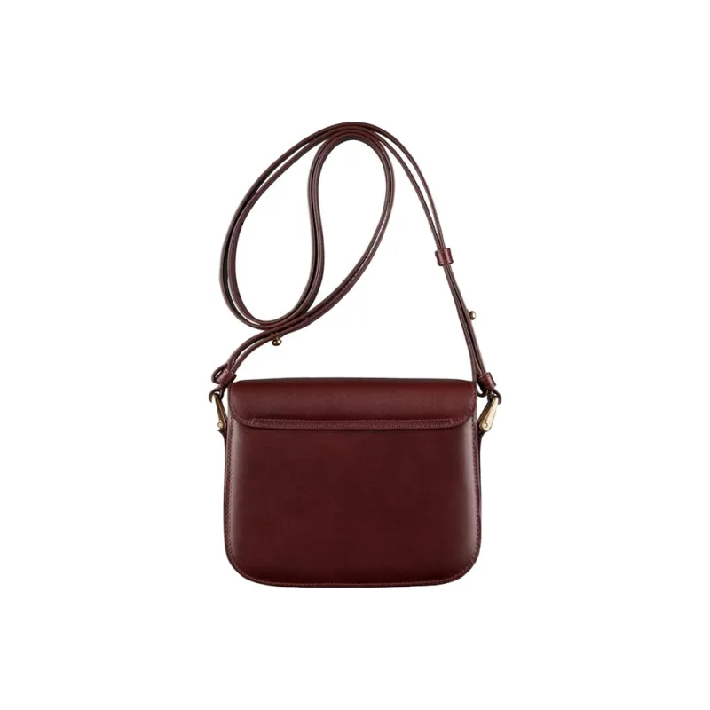 A.P.C Cow Leather Tofu Bag Shoulder Bag Crossbody Bag Women's Brown-2