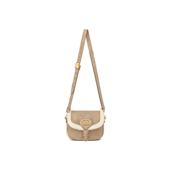 DIOR Bobby Sheepskin Shoulder Bag Crossbody Bag Women's Beige-2