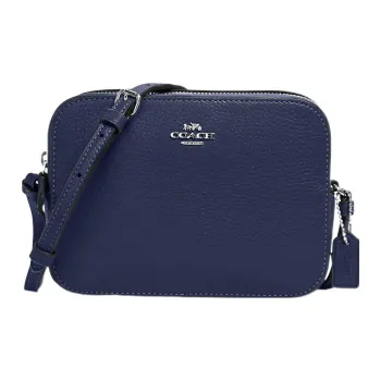 COACH Camera Leather Camera Bag, Crossbody Bag Small Size Women's Cobalt Blue