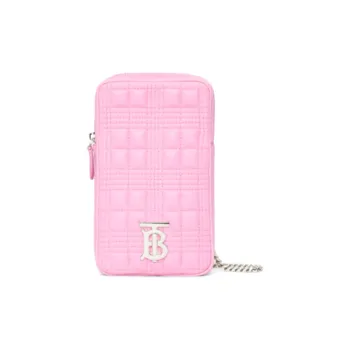 Burberry Lola Pouch With Chain Strap 'Primrose Pink'
