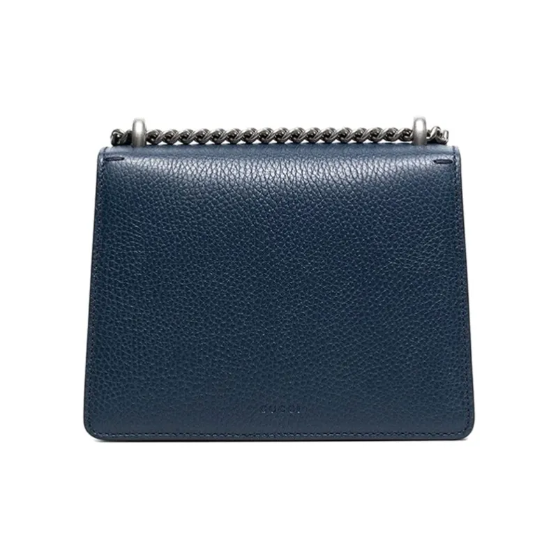 GUCCI Dionysus Leather Chain Bag Shoulder Bag Crossbody Bag Women's Dark Blue-2