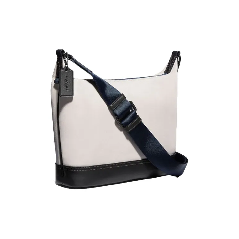 COACH Pacer Cow Leather Shoulder Bag, Crossbody Bag Regular Men's White-1