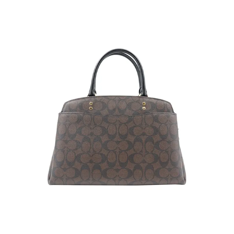 COACH Lillie PVC Shoulder Bag Crossbody Bag Handbag Regular Women's Dark Brown-3