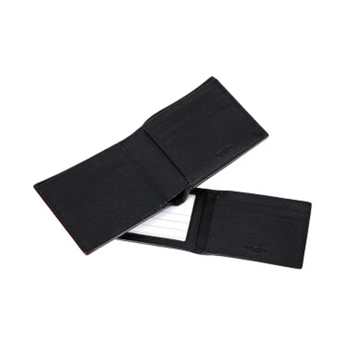 COACH Compact Leather Wallet Mini Men's Black-3