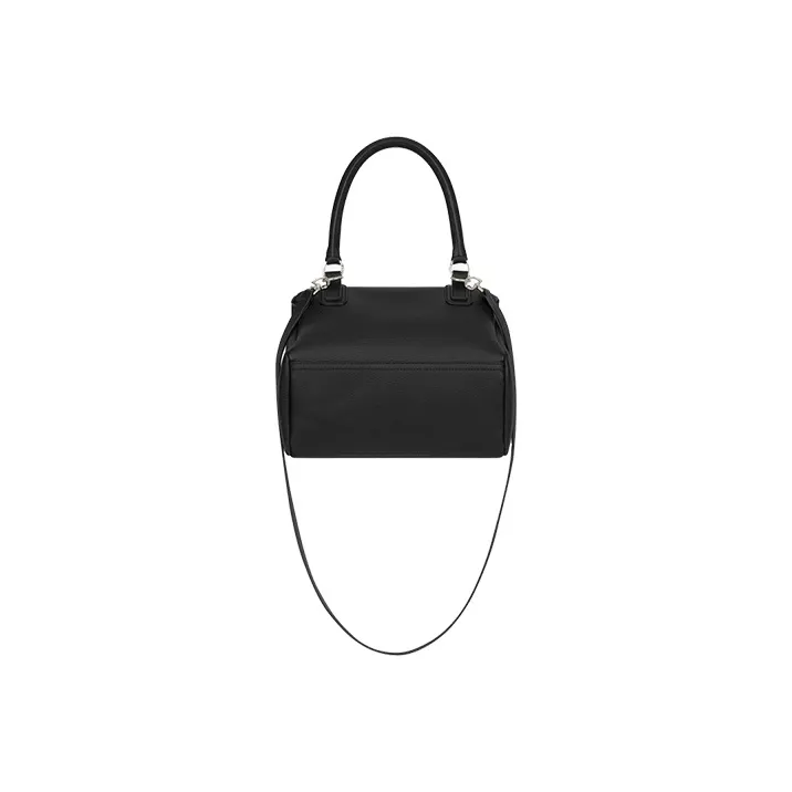 GIVENCHY Pandora Cow Leather Handbag, Shoulder Bag, Crossbody Bag Small Size Women's Black-3