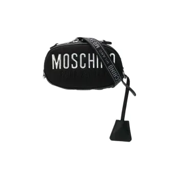 MOSCHINO Crisscross Bag Sling Fanny Pack Women's Black