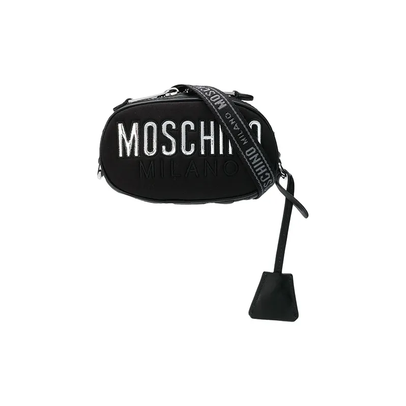 MOSCHINO Crisscross Bag Sling Fanny Pack Women's Black-0