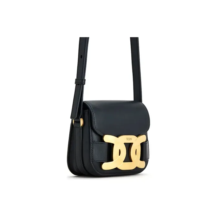 TOD'S KATE Smooth Leather Shoulder Bag, Crossbody Bag Mini Women's Black-1
