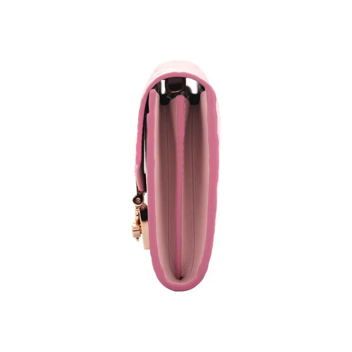 MCM Artificial Leather Envelope Bag, Chain Bag, Shoulder Bag, Crossbody Bag Mini Women's Cherry Blossom Pink-4