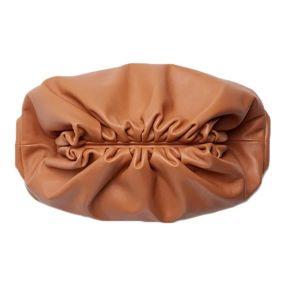Bottega Veneta POUCH Cloud Bag Cow Leather Clutch Women's Clay Pink-1