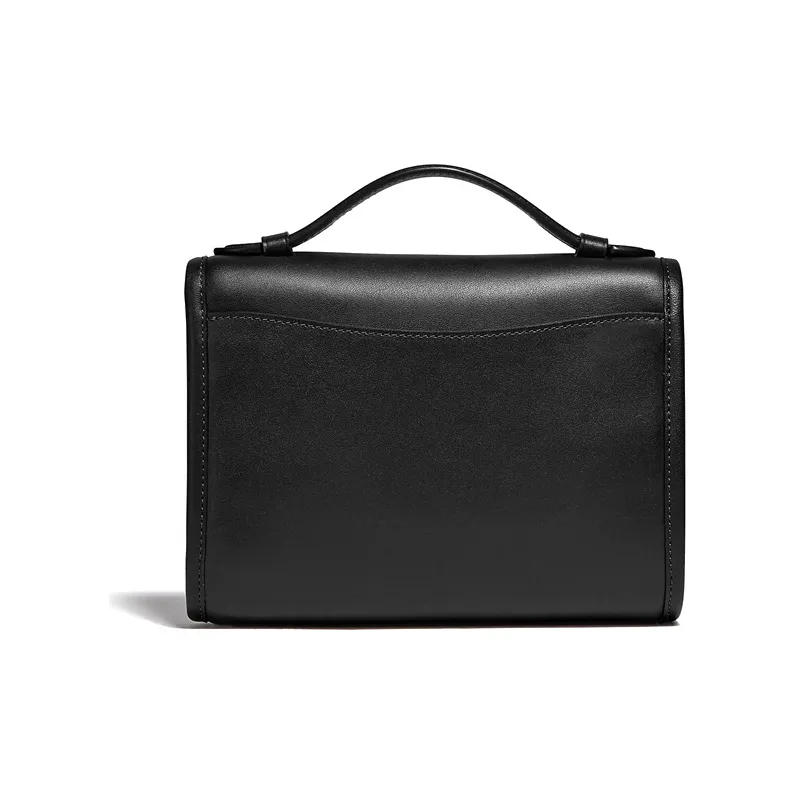 COACH Kip Leather Messenger Bag Handbag Shoulder Bag Crossbody Bag Women's Black-2