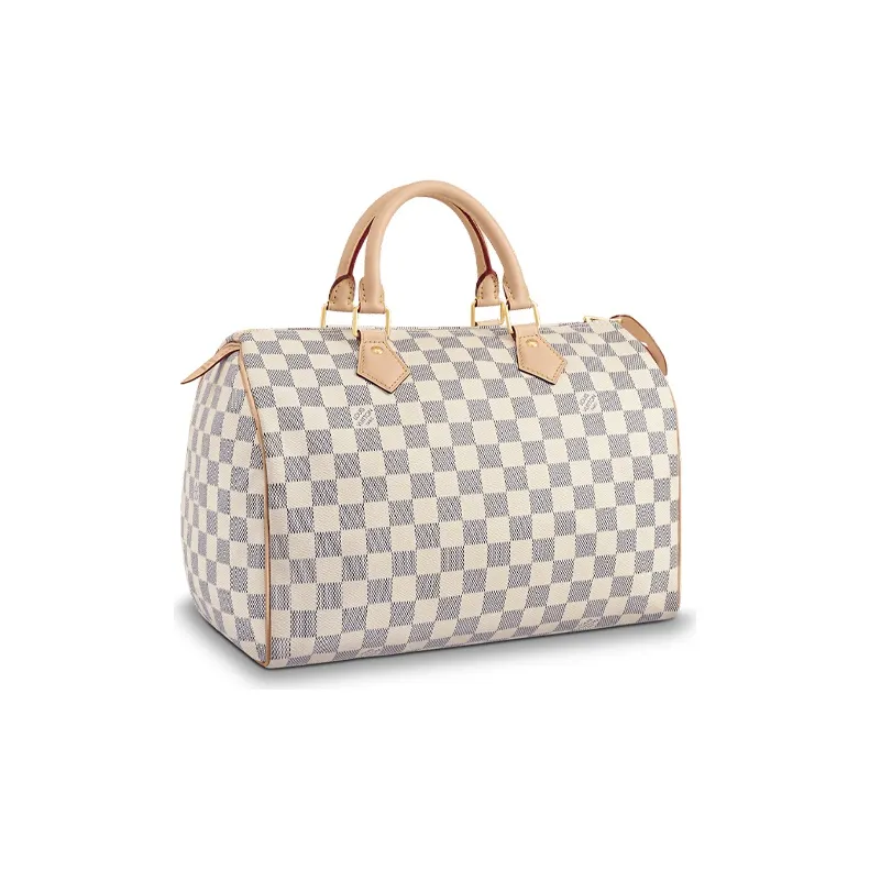 LOUIS VUITTON Speedy Canvas Pillow Bag Handbag 30 Women's White-0