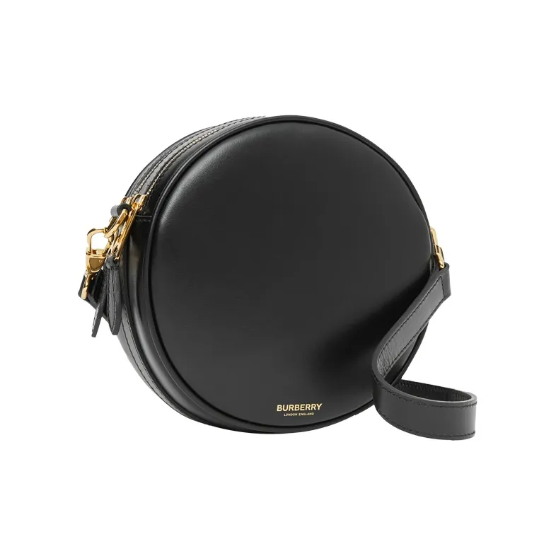 Burberry Louise Cow Leather Round Bag Fanny Pack Handheld Shoulder Bag Crossbody Bag Women's Black-2