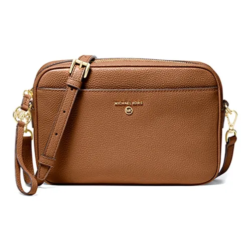 MICHAEL KORS Jet Set Charm Cow Leather Camera Bag Shoulder Bag Crossbody Bag Large Size Women's Brown