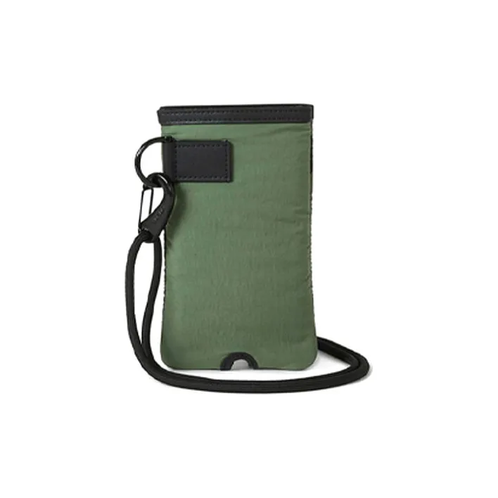 KENZO Cell Phone Pouch Earphone Case Shoulder Bag Crossbody Bag Men's Dark Khaki Green-1