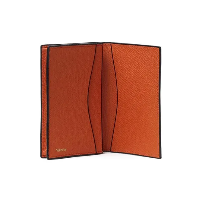 Valextra Cow Leather Card Holder Unisex-1