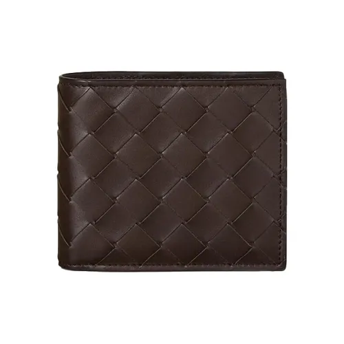 Bottega Veneta Leather Wallet Men's Dark Chocolate