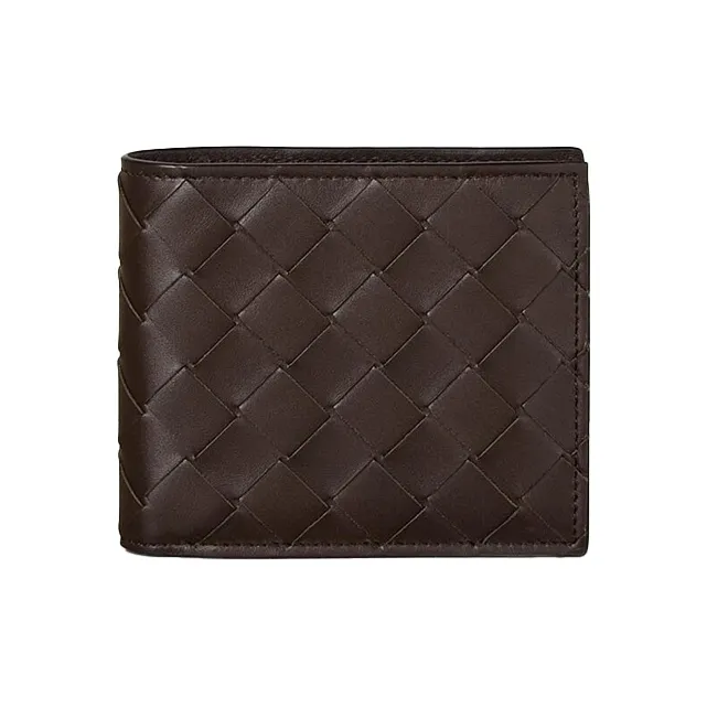 Bottega Veneta Leather Wallet Men's Dark Chocolate-0