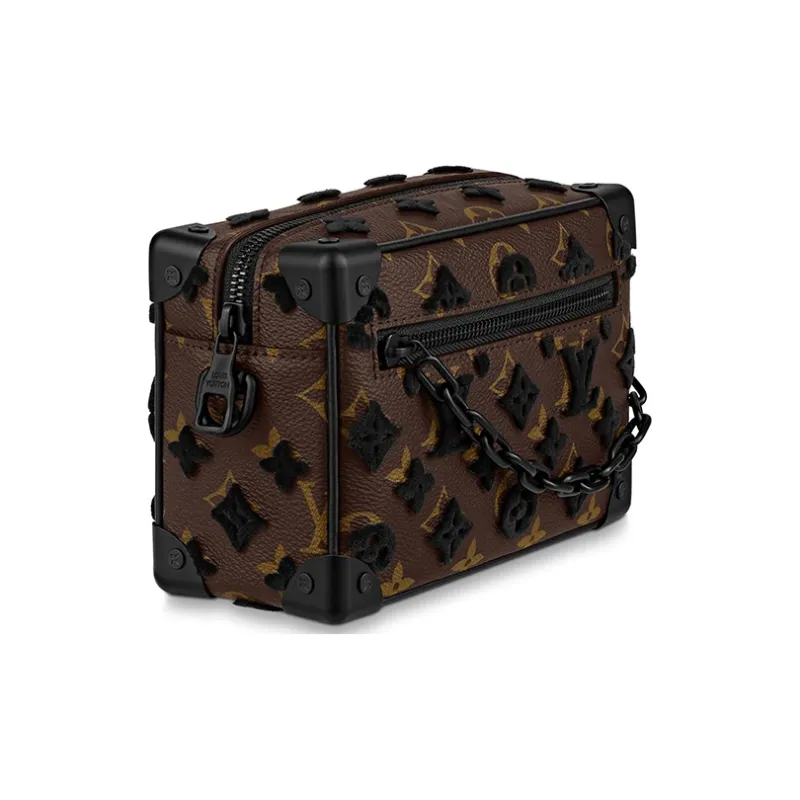 LOUIS VUITTON Mini Soft Trunk Monogram Tuffetage Black-1