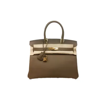 HERMES Birkin Epsom Leather Birkin Bag Handbags Regular Women's 18 Etoupe Elephant Gray