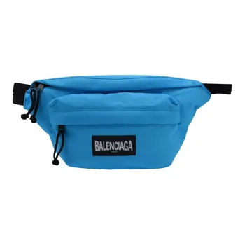Balenciaga Oversized Series Polyamide Fanny Pack Men's Blue