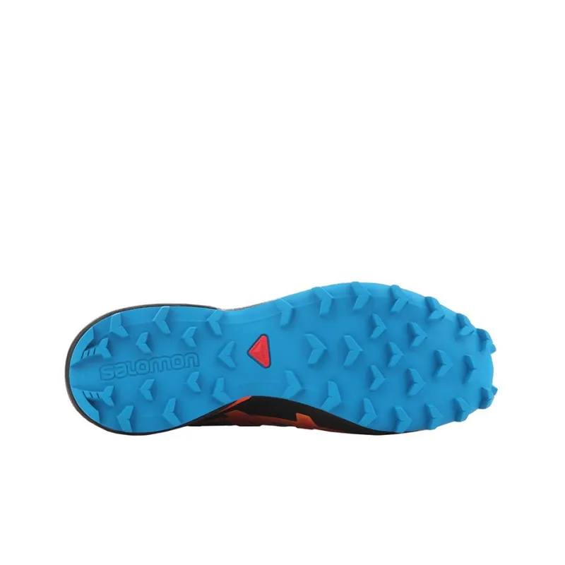 SALOMON Speedcross 4 Outdoor Shoes Men Low-Top Blue/Orange-4