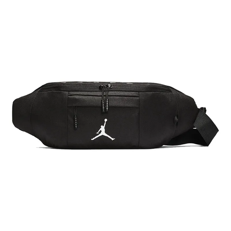 Jordan Polyester One Shoulder Crossbody Fanny Pack Regular Unisex Black-1