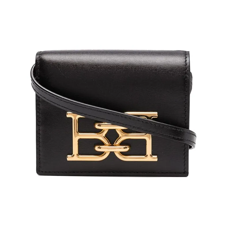 BALLY Leather Crossbody Bag, Shoulder Bag Women's Black-0