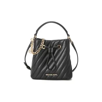 MICHAEL KORS Abbey Bucket Bag, Shoulder Bag, Crossbody Bag Small Size Women's Black