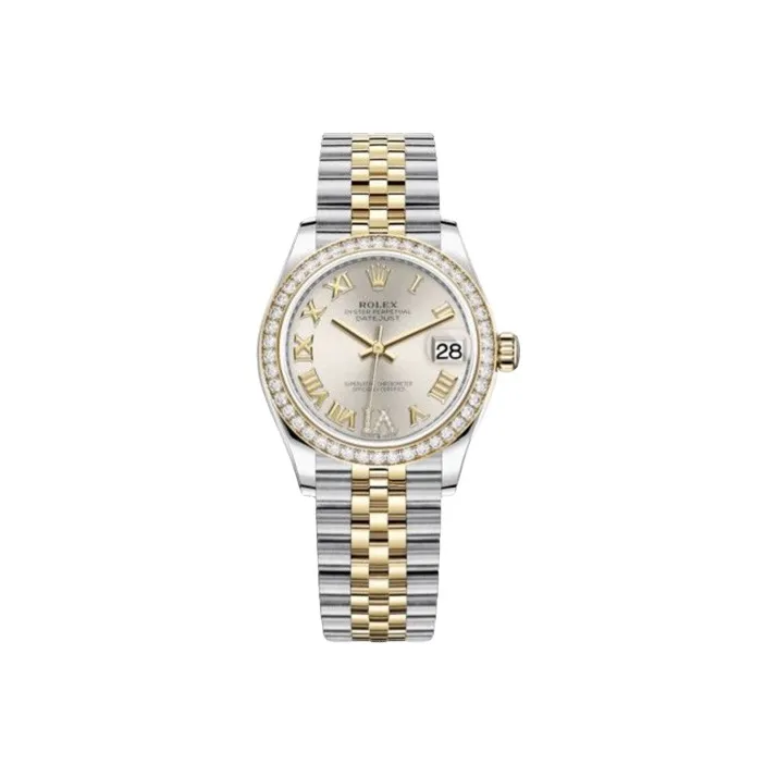 ROLEX Oyster Perpetual Datejust Automatic Mechanical Movement Women's Watch Watch 31mm Silver Dial-0