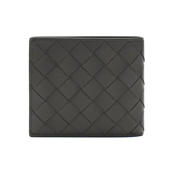 Bottega Veneta Leather Wallet Men's Graphite-0