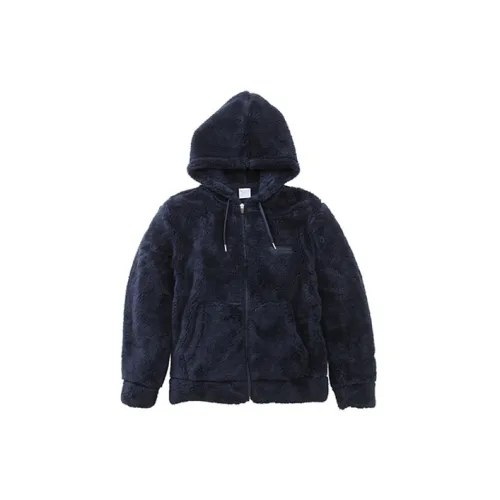 Champion Velvet Jackets Unisex Navy Blue